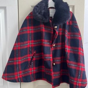Janie and jack plaid cape